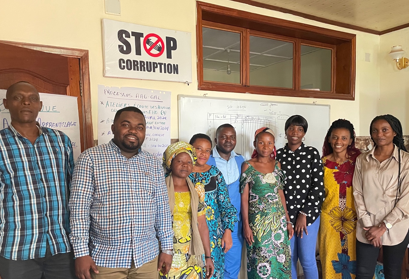 Dans le cadre du processus d’Action Apprentissage en Genre, l’atelier de suivi de l’équipe de Changement a été réalisée en date du 8 novembre 2024 dans les locaux de la FOPAC SK.